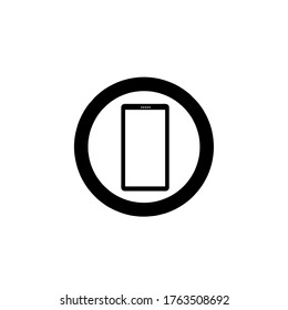 cell phone icon vector illustration logo template