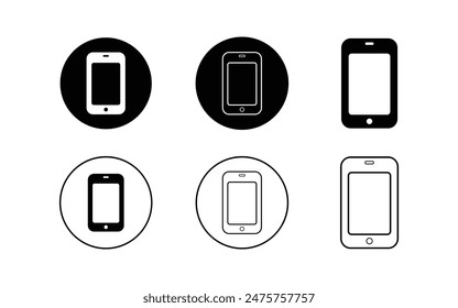 Vektorillustration des Handysymbols. Kontaktinformationen