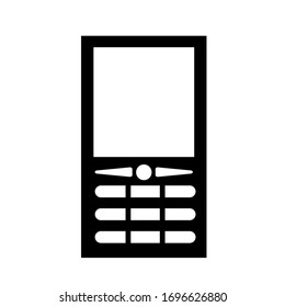 cell phone icon vector isolated white