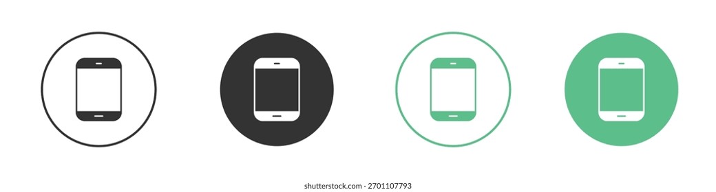 Pictograma del Vector del icono del teléfono celular para los Elementos de la interfaz de ui ux