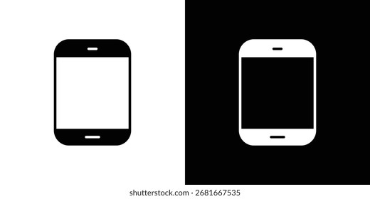 Cell phone icon Vector Silhouette for graphic and web design collection