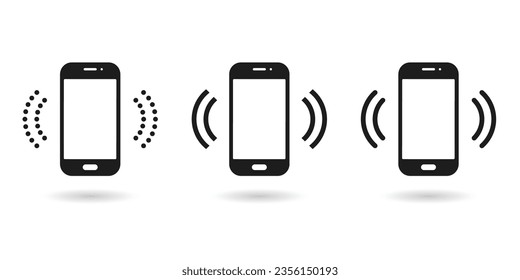 Cell phone icons. Ringing phone icons. Hotline icons. Smartphone icons vector