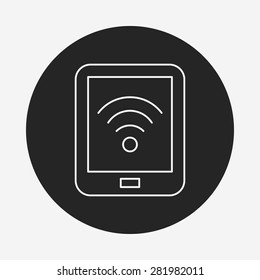 cell phone line icon