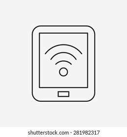 cell phone line icon