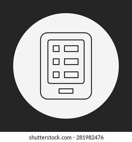cell phone line icon