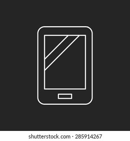 cell phone line icon