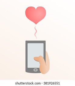 Cell Phone Love Message