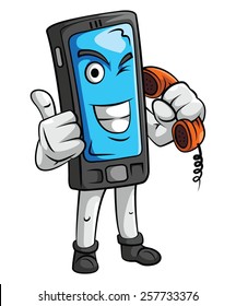 Cell Phone Mascot
