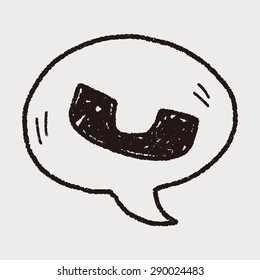 cell phone message doodle drawing