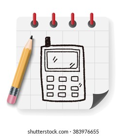 cell phone message doodle drawing