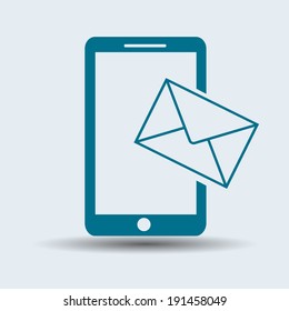 Cell Phone Message Icon