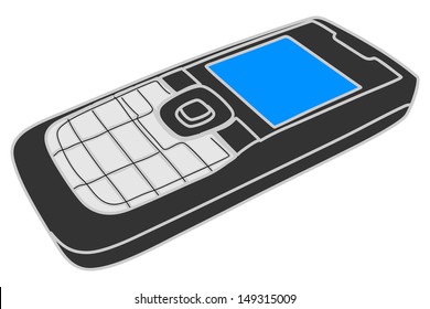 cell phone, mobile phone, illustration 