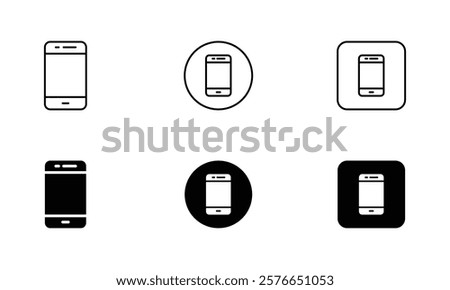 Cell phone, phone, cell, mobile, smartphone, cellphone, cellular, Outline signs and more, perfect for websites, apps, and print projects; these scalable icons are fully customizable for print.