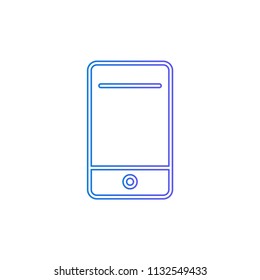 Cell Phone Modern Ui Vector Icon