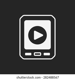 cell phone player icon