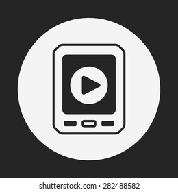 cell phone player icon