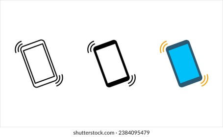 Teléfono móvil. Iconos de teléfono sonando. Iconos de línea directa. Icono de Smartphone. ilustración vectorial sobre fondo blanco