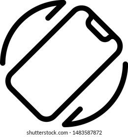 Cell phone rotation to any direction with arrows