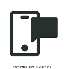 cell phone sms vector illustration
