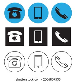 Cell phone. Telephone symbol. Computer technology. Communication icon. Message icon. Vector illustration. Stock image.