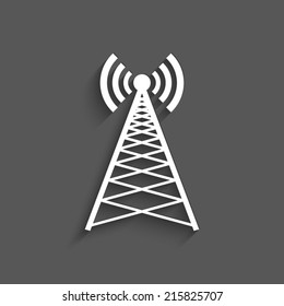 Cell Phone Tower Vector Icon Stock Vector (Royalty Free) 334959440