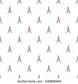 Cell phone tower pattern. Cartoon illustration of cell phone tower vector pattern for web
