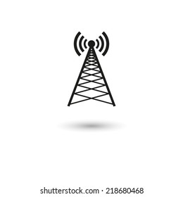 Cell Phone Tower - Vector Icon