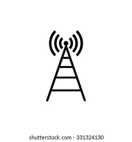 Cell Phone Tower - Vector Icon