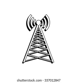 Cell Phone Tower - vector icon