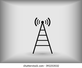 Cell Phone Tower - vector icon