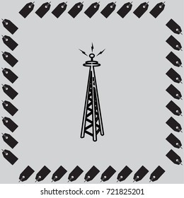 Cell Phone Tower vector icon