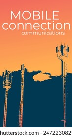 Cell phone towers communication systems.