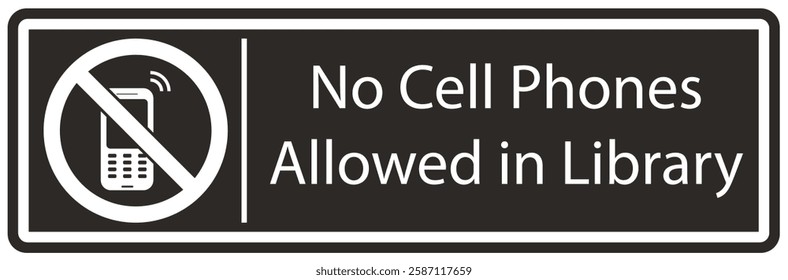 Cell phone use prohibited sign