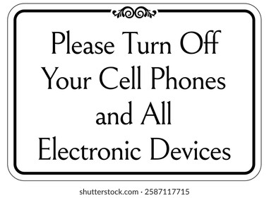 Cell phone use prohibited sign