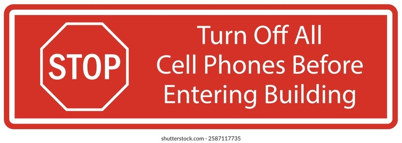 Cell phone use prohibited sign
