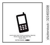 cell phone vector icon
