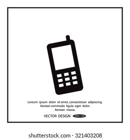 cell phone vector icon