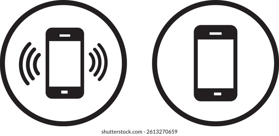 Cell phone vector icon. for mobile concept and web design. telephone call Icon vector Illustration,
