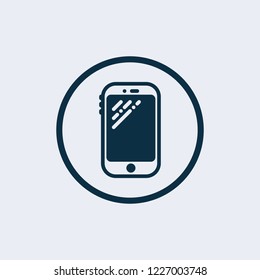 Cell Phone Vector Icon. Smartphone vector icon, phone symbol. 