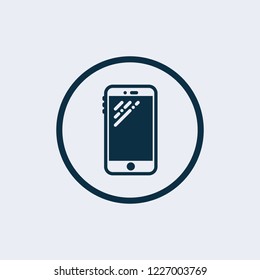Cell Phone Vector Icon. Smartphone vector icon, phone symbol. 