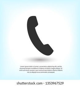 Cell phone vector icon. Telephone call icon. Ringing phone icon. Modern icon cell phone. Cell phone icons for web design