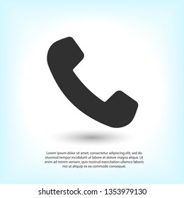 Cell phone vector icon. Telephone call icon. Ringing phone icon. Modern icon cell phone. Cell phone icons for web design