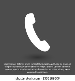 Cell phone vector icon. Telephone call icon. Ringing phone icon. Modern icon cell phone. Cell phone icons for web design