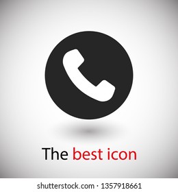Cell phone vector icon. Telephone call icon. Ringing phone icon. Modern icon cell phone. Cell phone icons for web design