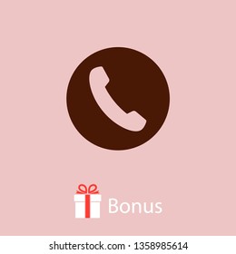 Cell phone vector icon. Telephone call icon. Ringing phone icon. Modern icon cell phone. Cell phone icons for web design