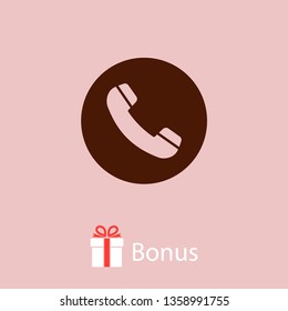 Cell phone vector icon. Telephone call icon. Ringing phone icon. Modern icon cell phone. Cell phone icons for web design