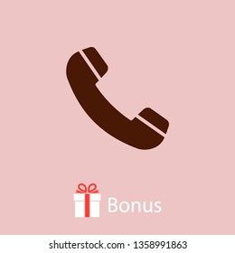 Cell phone vector icon. Telephone call icon. Ringing phone icon. Modern icon cell phone.