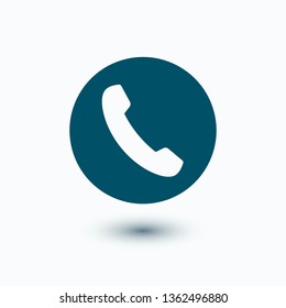 Cell phone vector icon. Telephone call icon. Ringing phone icon. Modern icon cell phone. Cell phone icons for web design