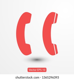Cell phone vector icon. Telephone call icon. Ringing phone icon. Modern icon cell phone. Cell phone icons for web design