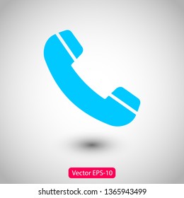 Cell phone vector icon. Telephone call icon. Ringing phone icon. Modern icon cell phone. Cell phone icons for web design
